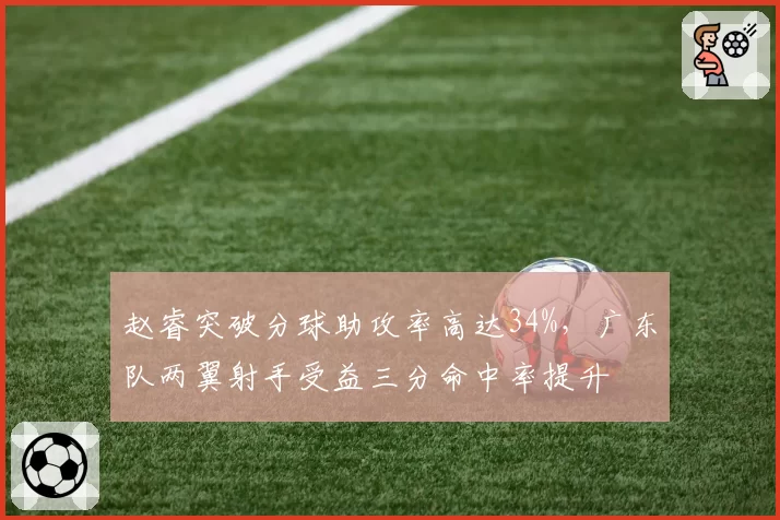 赵睿突破分球助攻率高达34%，广东队两翼射手受益三分命中率提升
